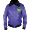 Batman Henchman Joker Goon Purple Bomber Jacket